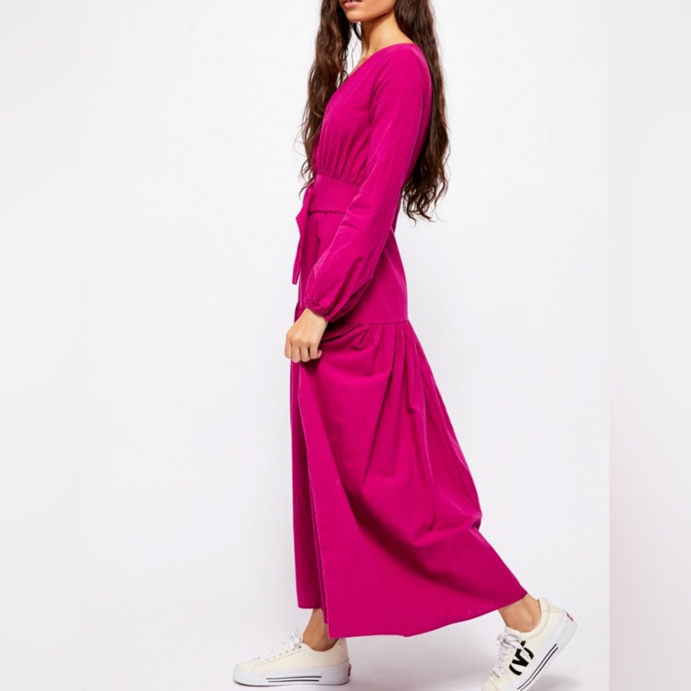 Free People Kendra Dress - Size Medium - Myrtle Magenta